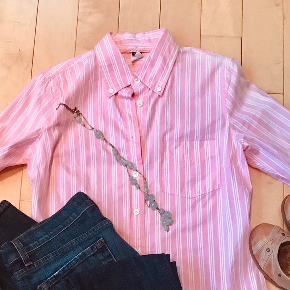 J. Crew Tops - JCREW STRIPED BUTTONDOWN